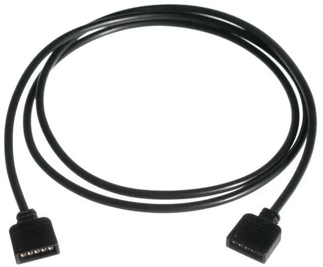 Alt view image 5 of 6 - ModMyMods 5-Pin Female RGBW LED Strip 1m Extension Cable - Black (MOD-0256)