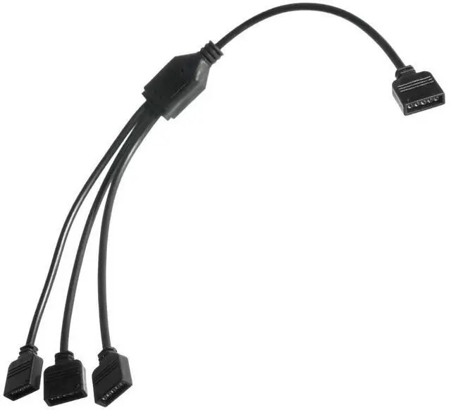 Alt view image 3 of 4 - ModMyMods 5-Pin Female RGBW LED Strip 3-Way Splitter Cable - Black (MOD-0258)