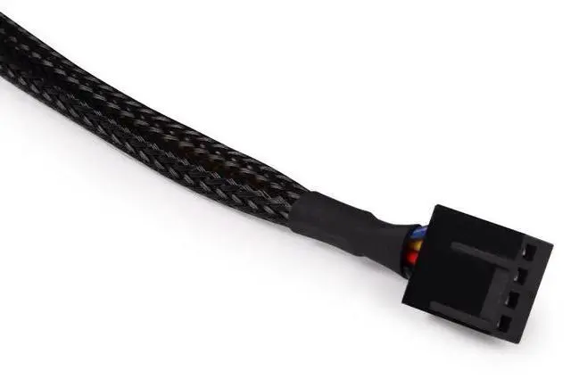 Alt view image 4 of 4 - Alphacool Fan Cable 4-Pin to 4-Pin Extension - 15cm - Black (18673)