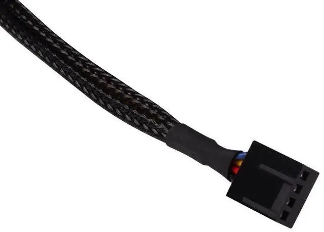 Alt view image 4 of 4 - Alphacool Fan Cable 4-Pin to 4-Pin Extension - 60cm - Black (18675)