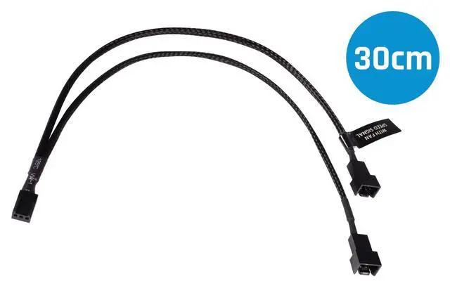 Alt view image 5 of 7 - Alphacool Y-Splitter 3-Pin to 2x 3-Pin Cable - 30cm (18689)