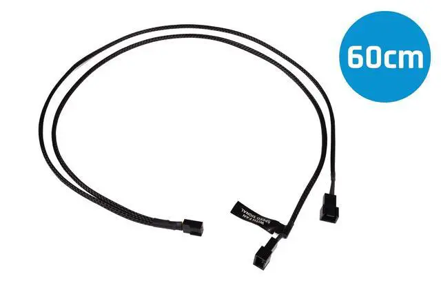 Alt view image 5 of 7 - Alphacool Y-Splitter 3-Pin to 2x 3-Pin Cable - 60cm (18690)