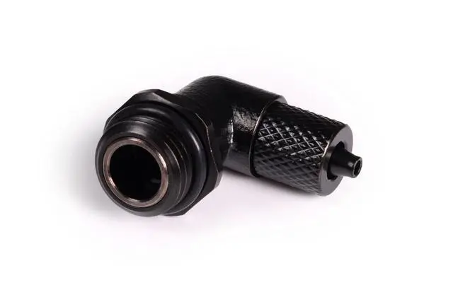 Alt view image 3 of 4 - Alphacool ES 5/3mm Compression Fitting 90° Rotatable G1/4 - Deep Black (17648)