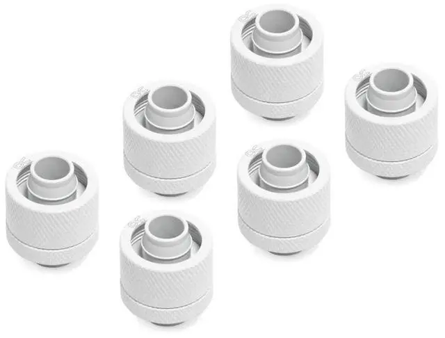 Alt view image 5 of 7 - Alphacool Eiszapfen 16/10mm Compression Fitting G1/4 - White Sixpack (17625)