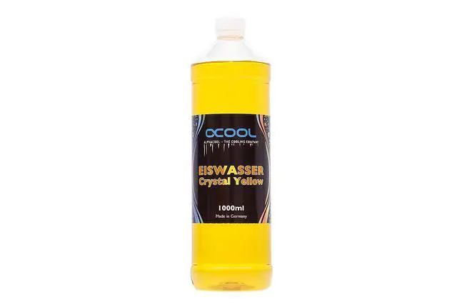 Alt view image 9 of 14 - Alphacool Eiswasser Crystal Premixed PC Coolant (for Long-term Use), 1000ml, Yellow