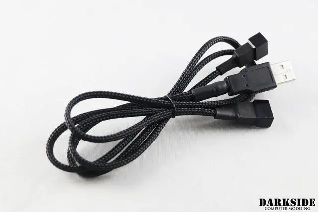 Alt view image 3 of 3 - Darkside 5V USB to Dual Fan Adapter Cable (DS-0968)
