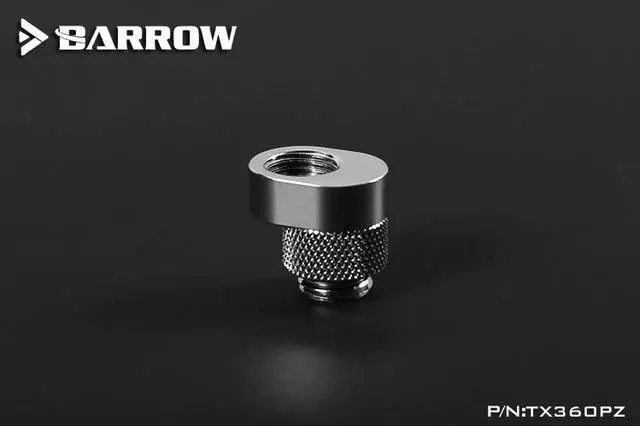 Alt view image 5 of 6 - Barrow G1/4" 360 Degree Rotation Offset Adapter, Silver Shiny