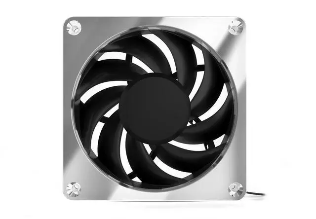 Alt view image 7 of 7 - Alphacool Apex Stealth Metal Fan 3000rpm Chrome - 120x120x25mm (13824)