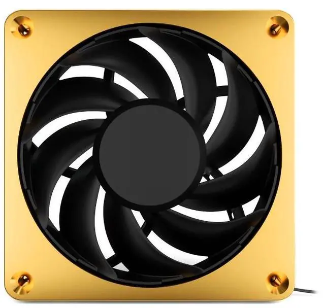 Alt view image 7 of 7 - Alphacool Apex Stealth Metal Fan 3000rpm Gold - 120x120x25mm (13856)