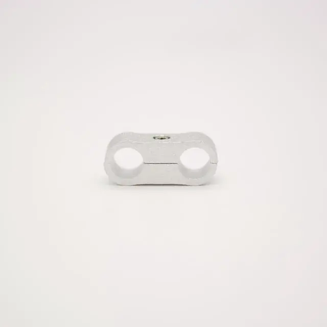 Alt view image 6 of 7 - ModMyMods ModClamp - 11mm (7/16") AN 4 Tubing Management Clamp - Silver (MOD-0326)