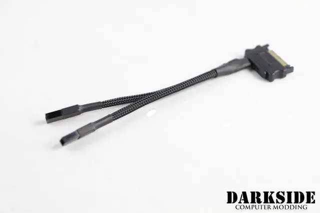 Alt view image 6 of 6 - Darkside 2-Way CONNECT to SATA Splitter Cable | 10cm - Type 17 (DS-1020)