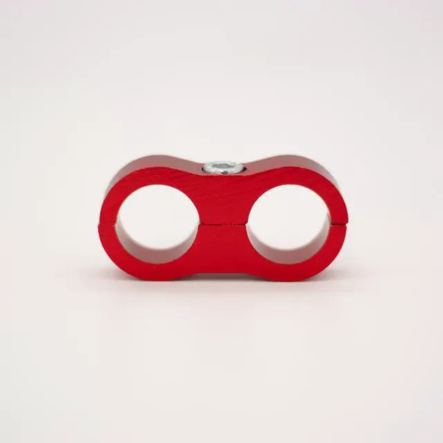 Alt view image 6 of 7 - ModMyMods ModClamp - 19mm (3/4") AN 10 Tubing Management Clamp - Red (MOD-0333)