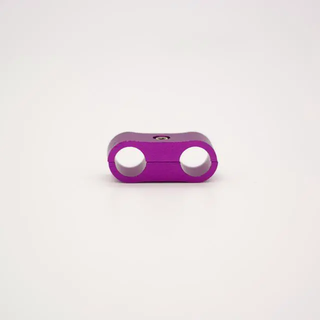 Alt view image 6 of 7 - ModMyMods ModClamp - 11mm (7/16") AN 4 Tubing Management Clamp - Purple (MOD-0338)