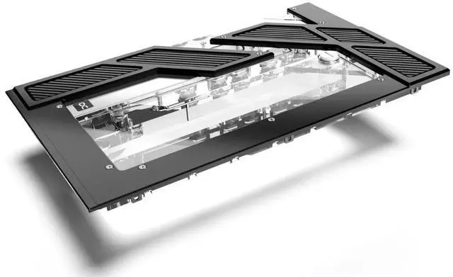Alt view image 2 of 5 - Alphacool Apex Distro Plate Y60 with D5 Apex Pump (13848)