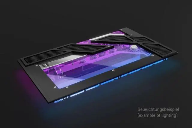 Alt view image 4 of 5 - Alphacool Apex Distro Plate Y60 with D5 Apex Pump (13848)