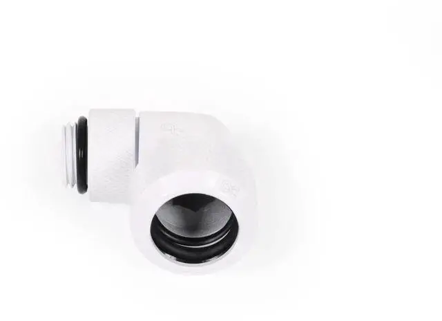 Alt view image 6 of 7 - Alphacool Eiszapfen 13mm HardTube Compression Fitting 90° Rotatable G1/4 - White (17620)