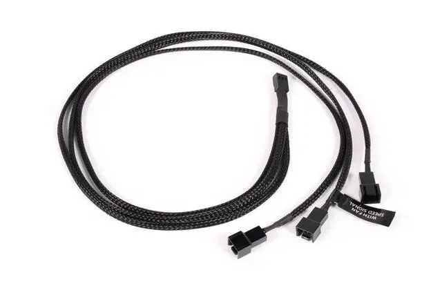 Alt view image 4 of 6 - Alphacool Y-Splitter 3-Pin to 3x 3-Pin Cable - 60cm (18692)