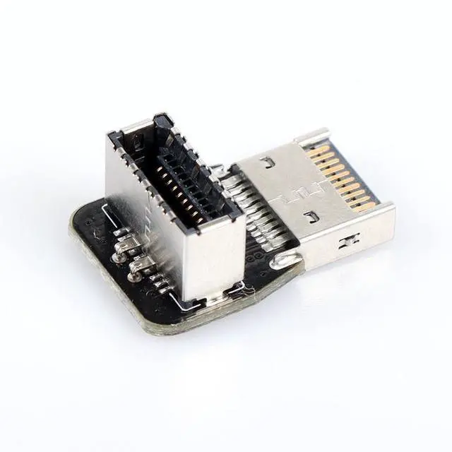 Alt view image 4 of 6 - ModMyMods USB 3.2 Front Panel Internal Connector Type E 90 Degree Angled Adapter - TYPE B (CO339)