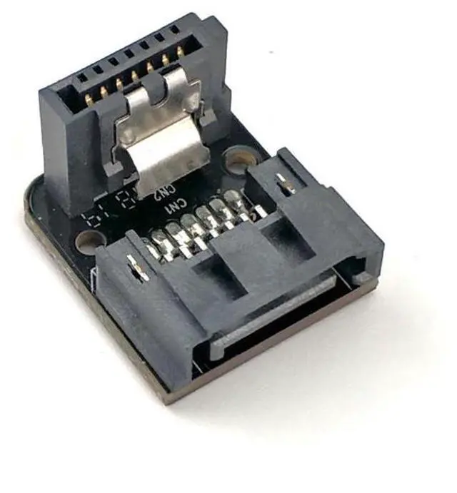 Alt view image 3 of 4 - ModMyMods SATA3 SATA III 6Gbps 90 Degree Angled SATA Data Connector Mini Adapter (CO1016)