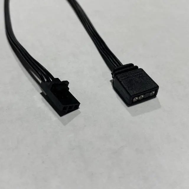 Alt view image 5 of 5 - ModMyMods LED RGB 3 Pin to 5v RGB 3 Pin Female Connector Adapter Cable for Corsair - 30cm (CO197)