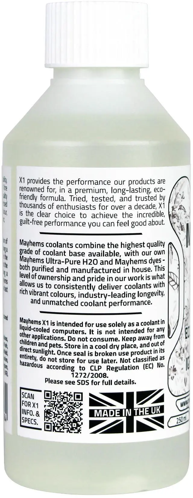 Alt view image 8 of 9 - Mayhems X1 Eco PC Coolant Concentrate, 250mL, Clear