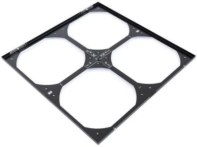 Alt view image 5 of 6 - Watercool MO-RA IV 400 Fan Frame for 200mm Fans - Black (26420)