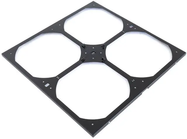 Alt view image 4 of 6 - Watercool MO-RA IV 400 Fan Frame for 200mm Fans - Black (26420)