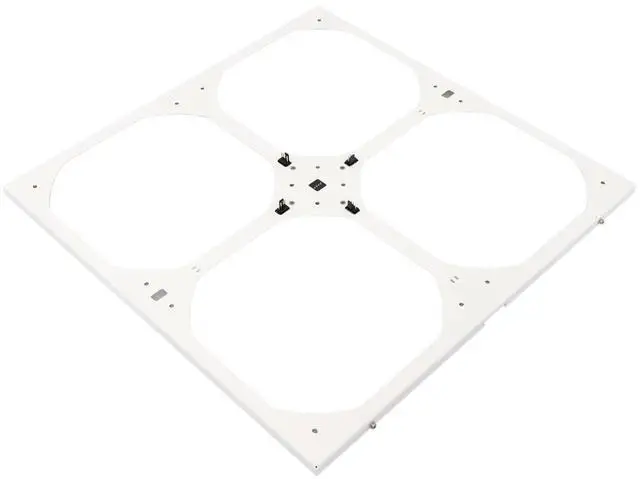 Alt view image 2 of 4 - Watercool MO-RA IV 400 Fan Frame for 200mm Fans - White (26421)