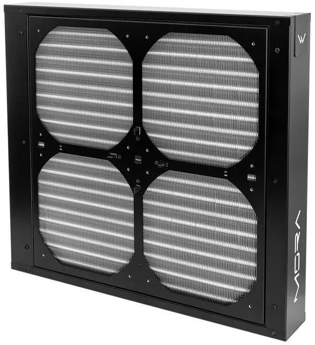 Alt view image 6 of 6 - Watercool MO-RA IV 400 Fan Frame for 200mm Fans - Black (26420)