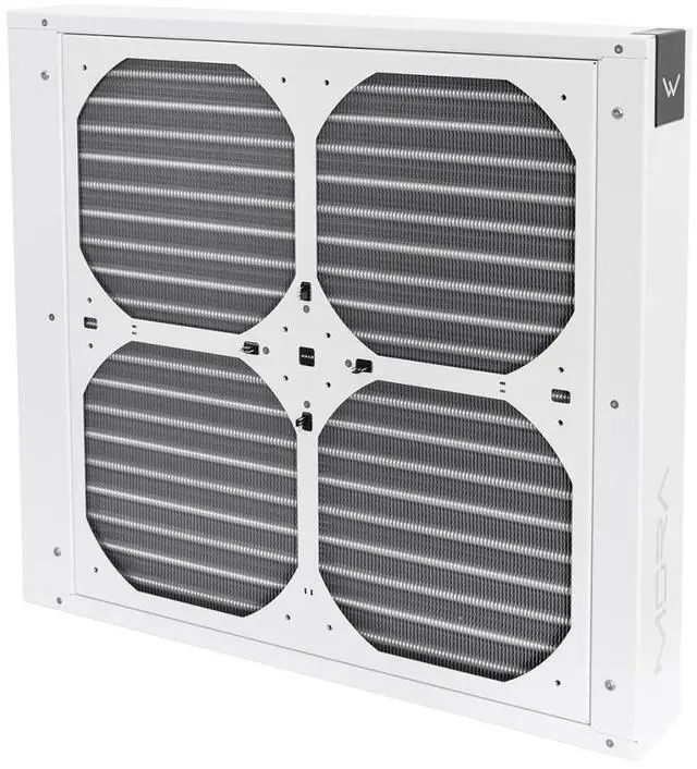 Alt view image 4 of 4 - Watercool MO-RA IV 400 Fan Frame for 200mm Fans - White (26421)