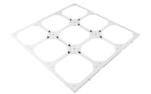 Alt view image 4 of 6 - Watercool MO-RA IV 600 Fan Frame for 200mm Fans - White (26621)