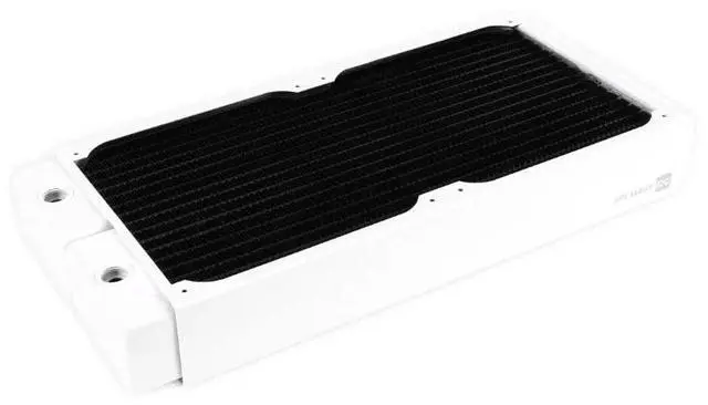 Alt view image 7 of 7 - Alphacool HPE-45 Full Copper 280mm Radiator - White (10226)