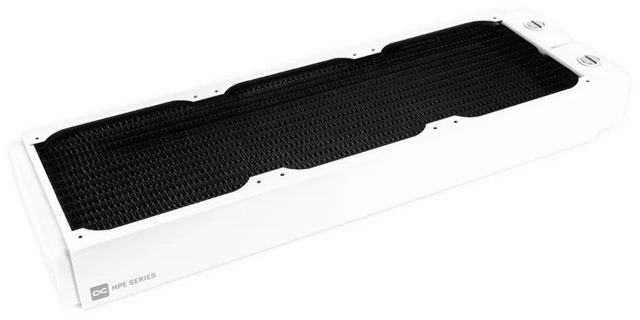 Alt view image 3 of 7 - Alphacool HPE-45 Full Copper 360mm Radiator - White (10227)