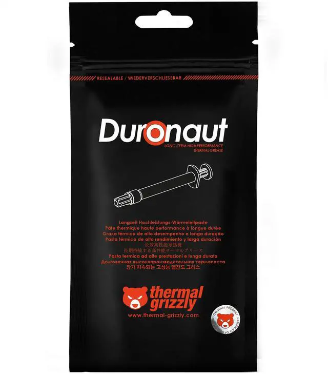Alt view image 15 of 15 - Thermal Grizzly Duronaut - 6 Gram - Enhanced Durability & High Performance Thermal Paste - for Maximum Thermal Conductivity While Overclocking CPU/GPU/PS4/PS5/Xbox