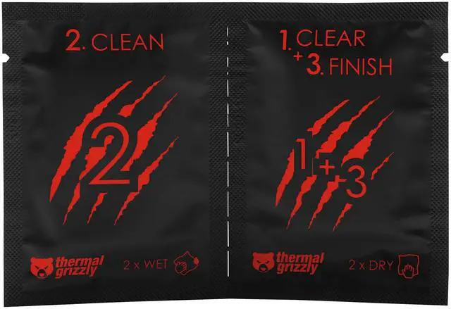 Alt view image 5 of 14 - Thermal Grizzly Cleaning Wipes - White (TG-CW-10)