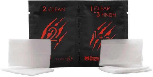 Alt view image 6 of 14 - Thermal Grizzly Cleaning Wipes - White (TG-CW-10)