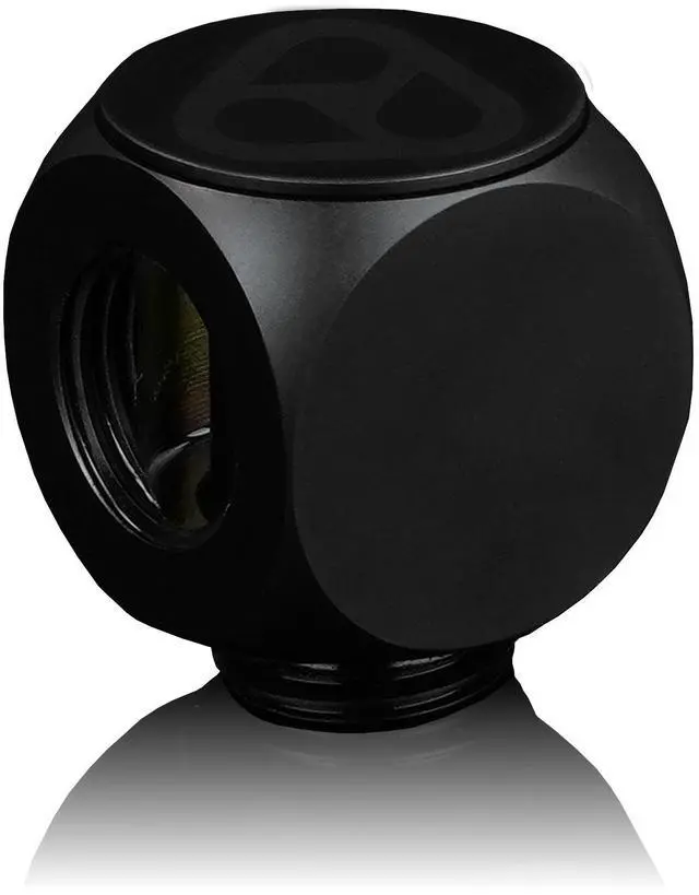 Alt view image 6 of 8 - Thermal Grizzly TG-DM-FIT-0004 DeltaMate Rotary T Fitting G1/4 Male + Dual Female Tee Connector for Custom PC WaterCooling-Black