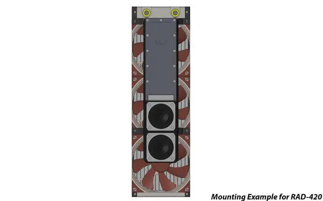 Alt view image 7 of 7 - Watercool HEATKILLER TANK Mounting Frame 140 (30332)
