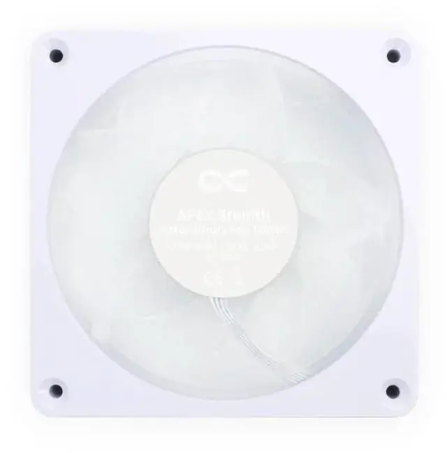 Alt view image 4 of 5 - Alphacool Apex Stealth Metal Aurora Fan White 2600rpm - 120x120x25mm (13776)
