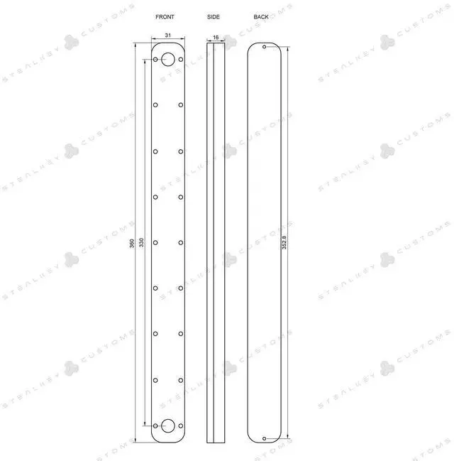 Alt view image 7 of 7 - Stealkey Customs CubeTube 360mm - Acryl (SW10116)