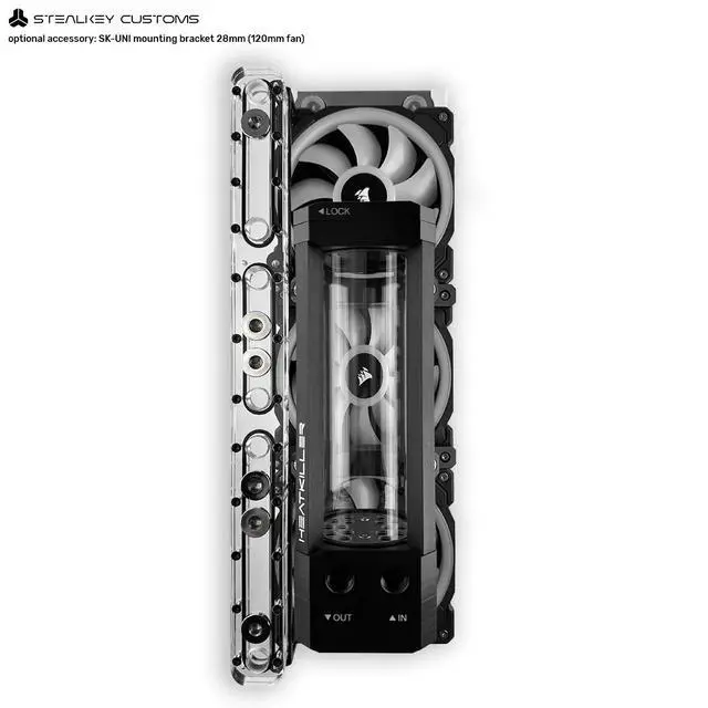 Alt view image 6 of 7 - Stealkey Customs CubeTube Distroplate 360mm - Acryl (SW10133)