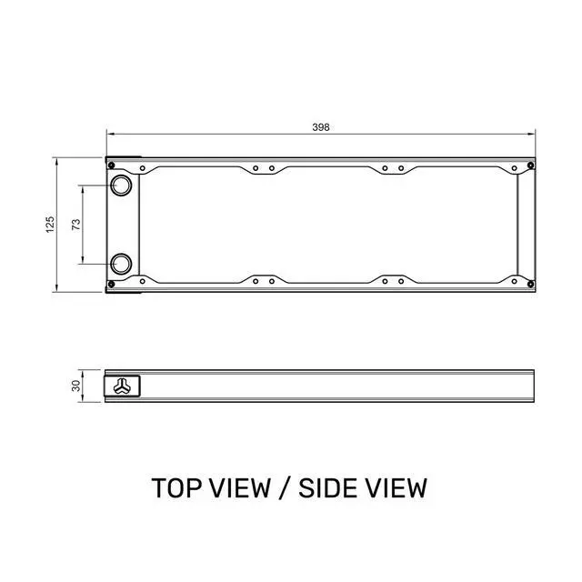 Alt view image 5 of 5 - Stealkey Customs RadPro L360 H30 Radiator White (11332)