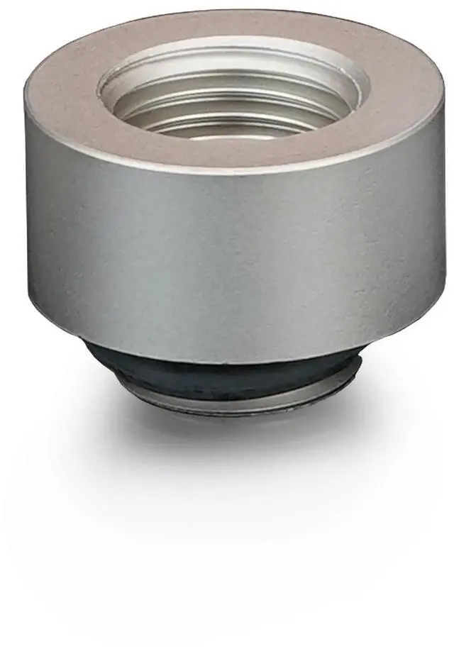 Alt view image 6 of 7 - Thermal Grizzly DeltaMate 10mm Male to Female Extender Fitting - MF10 - Matt Nickel, G1/4, Brass (TG-DM-FIT-0206)