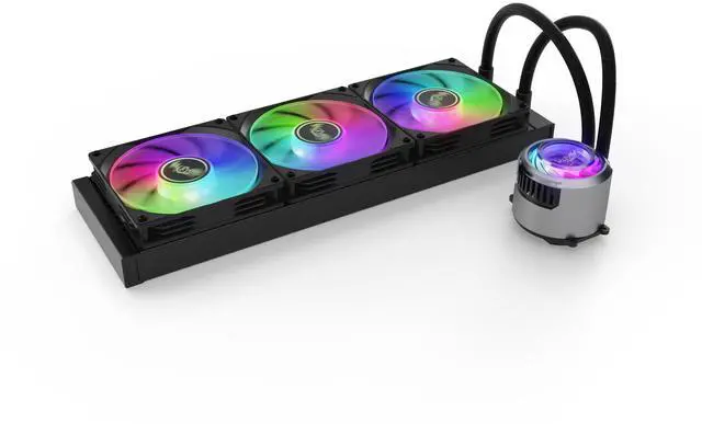 Alt view image 3 of 4 - Valkyrie Jarn 360mm ARGB All-in-One CPU Cooler - Black (VK-AIOJR360B)