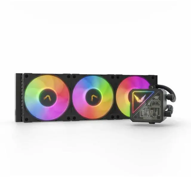 Alt view image 7 of 7 - Valkyrie V360 Lite ARGB All-in-One CPU Liquid Cooler - Black (VK-AIOVL360B)