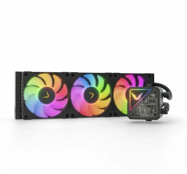 Alt view image 6 of 7 - Valkyrie V360 Lite ARGB All-in-One CPU Liquid Cooler - Black (VK-AIOVL360B)