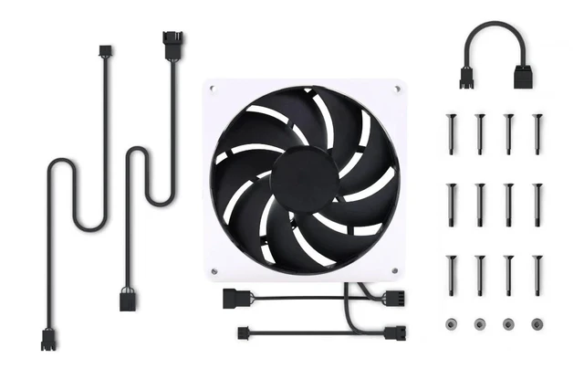 Alt view image 6 of 6 - Alphacool Apex Stealth Metal Fan 2500rpm White - 140x140x25mm (13773)