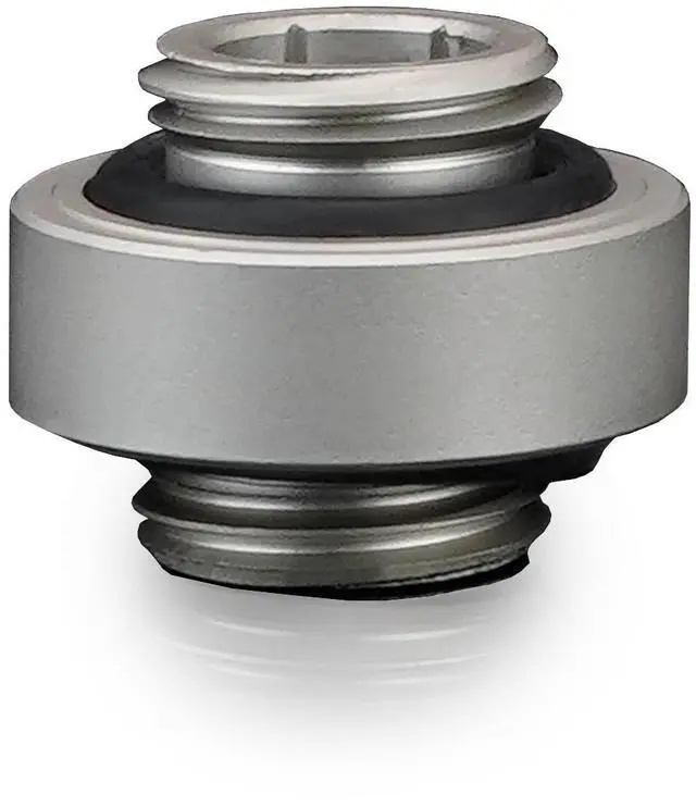 Alt view image 6 of 7 - Thermal Grizzly DeltaMate 7mm Male to Male Extender Fitting - MM7R - Matt Nickel, G1/4, Brass (TG-DM-FIT-0211)