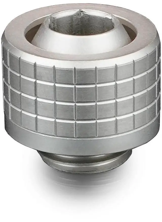 Alt view image 7 of 7 - Thermal Grizzly DeltaMate 13/10mm SoftTube Compression Fitting - ST13 - Matt Nickel, G1/4, Brass (TG-DM-FIT-0217)