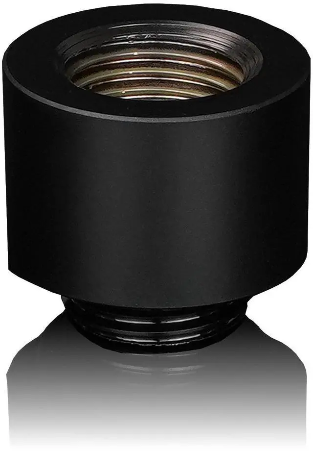 Alt view image 3 of 7 - Thermal Grizzly DeltaMate 14mm Male to Female Extender Fitting - MF14 - Black - 6 Pack, G1/4, Brass (TG-DM-FIT-6007)